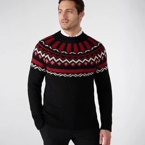 KARL LAGERFELD Men's Fairisle Sweater